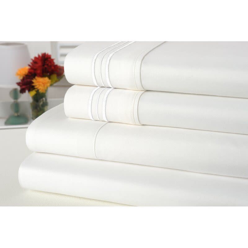 1) 1800 Thread Count Bamboo Blended Sheet Set