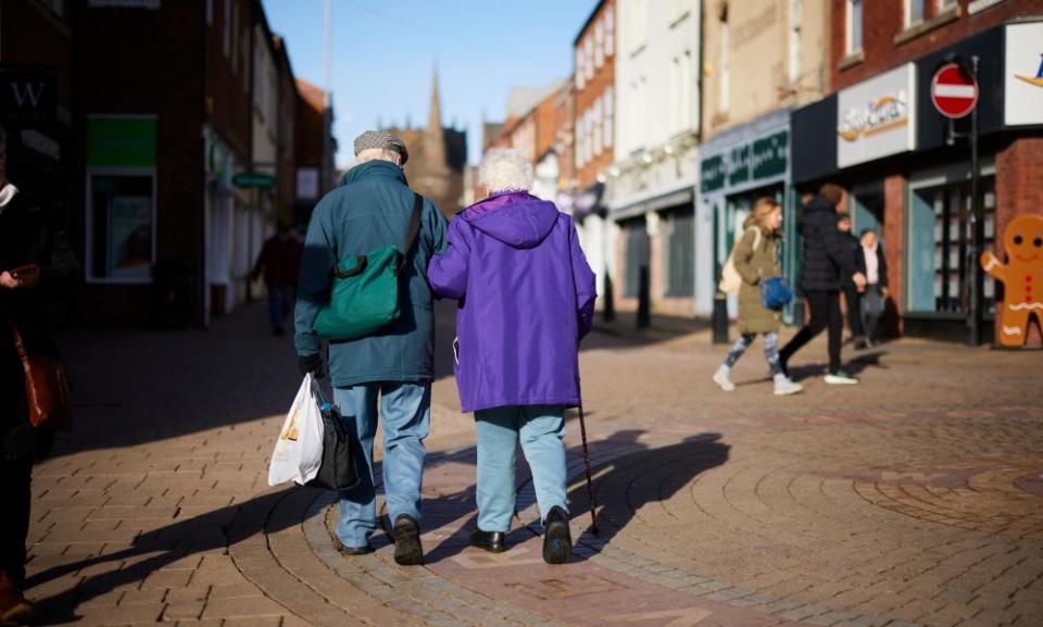 Visitors in Ormskirk in the final days before voting in the West Lancashire constituency.