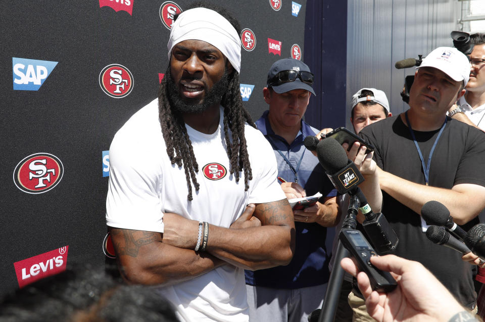 San Francisco 49ers cornerback Richard Sherman.