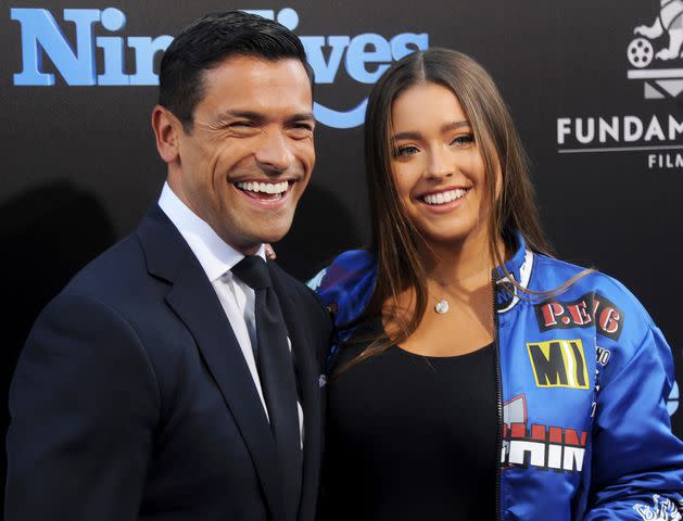 <p>Gregg DeGuire/WireImage</p> Mark Consuelos and daughter Lola Consuelos arrive at the premiere of EuropaCorp's "Nine Lives" on August 1, 2016 in Hollywood, California.