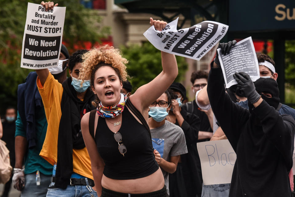 Image: Protesters rally against George Floyd's death at the hands of Minneapolis police  in New York City (Stephanie Keith / Getty Images)