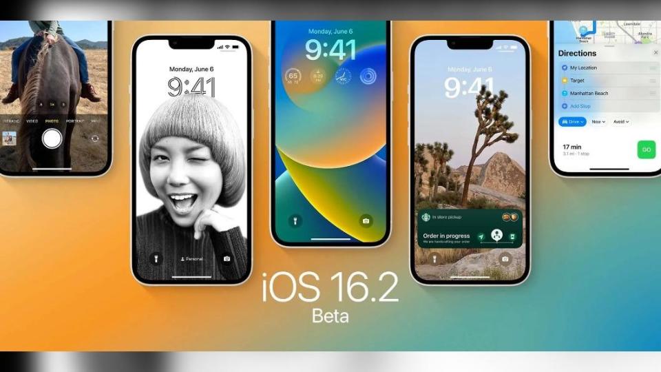 蘋果已向開發者推出iOS 16.2和iPadOS 16.2測試版。（圖／翻攝自9to5Mac ）