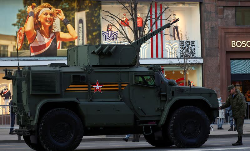 FILE PHOTO: Victory Day military parade rehearsal in Moscow