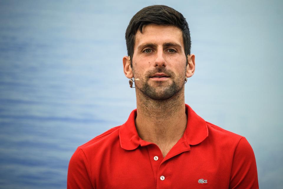 Novak Djokovic is concerned that the health precautions for the US Open might be too "extreme" for him to participate. (Photo by Andrej ISAKOVIC / AFP) (Photo by ANDREJ ISAKOVIC/AFP via Getty Images)