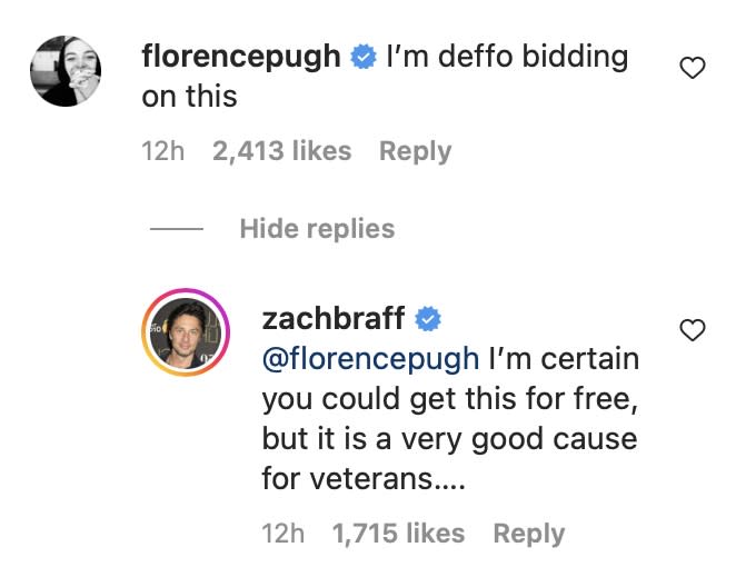 Back On? Florence Pugh Sparks Zach Braff Reconciliation Rumors With Flirty Comment