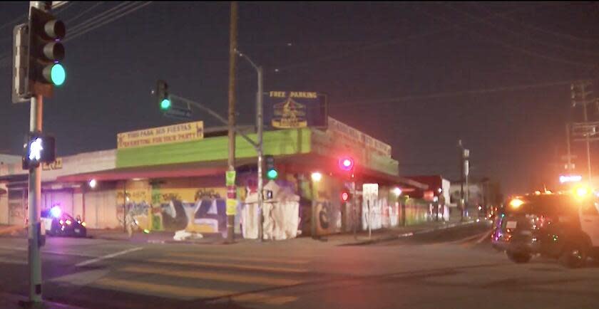 A man was found dead with a gunshot wound in his vehicle after crashing into a building in the Fashion District of Los Angeles early Sunday morning. Around 5 a.m., the L.A. Police Department responded to reports of a vehicle driving into a building near the intersection of 9th Street and Stanford Avenue.