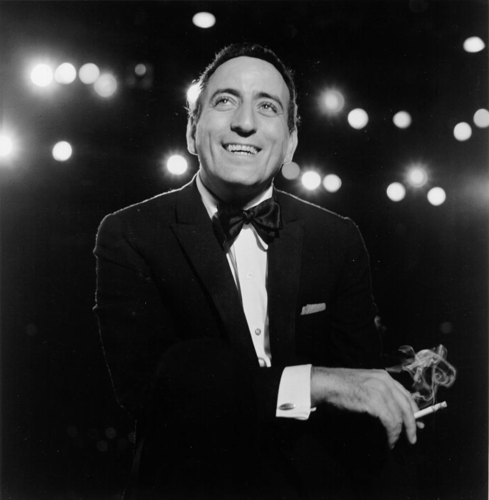 Tony Bennett in a tuxedo