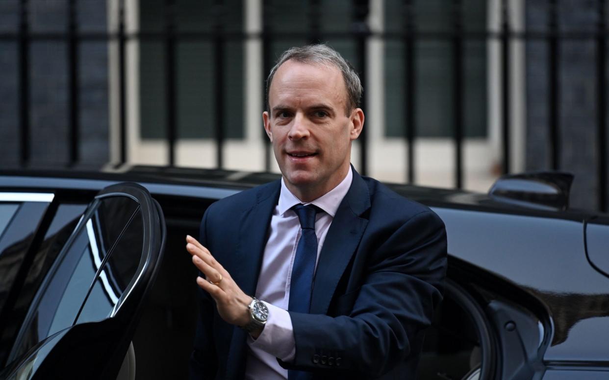 Dominic Raab arrives in Downing Street - Andy Rain/Shutterstock