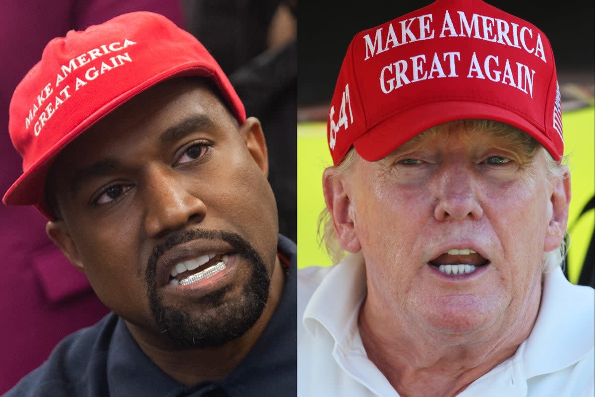 Kanye West and Donald Trump (Getty)