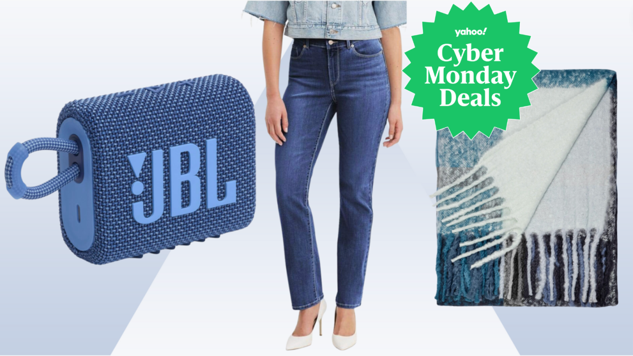 On my radar: A portable JBL speaker, cool Levi's jeans and an Ugg throw.