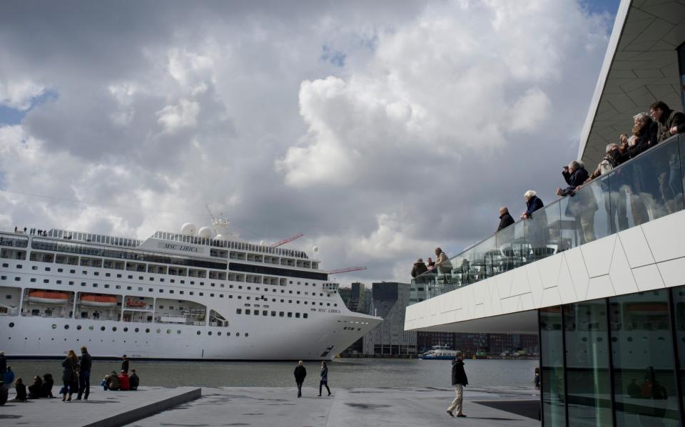 Amsterdam's cruise liner terminal sits in the heart of the Dutch capital