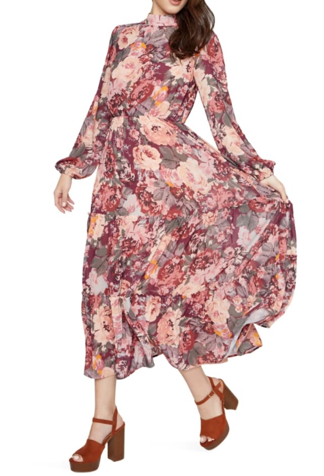 Jennifer Lopez's House of CB Saira Floral-Print Cotton-Blend Midi Dress