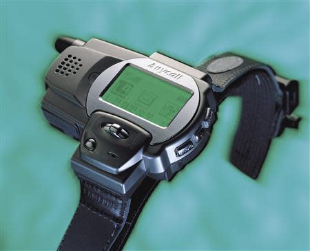 Samsung Electronics' first watch phone, Samsung SPH-WP10, made in 1999, is seen in this undated handout photo provided by Samsung in Seoul on September 2, 2013. REUTERS/Samsung Electronics/Handout via Reuters