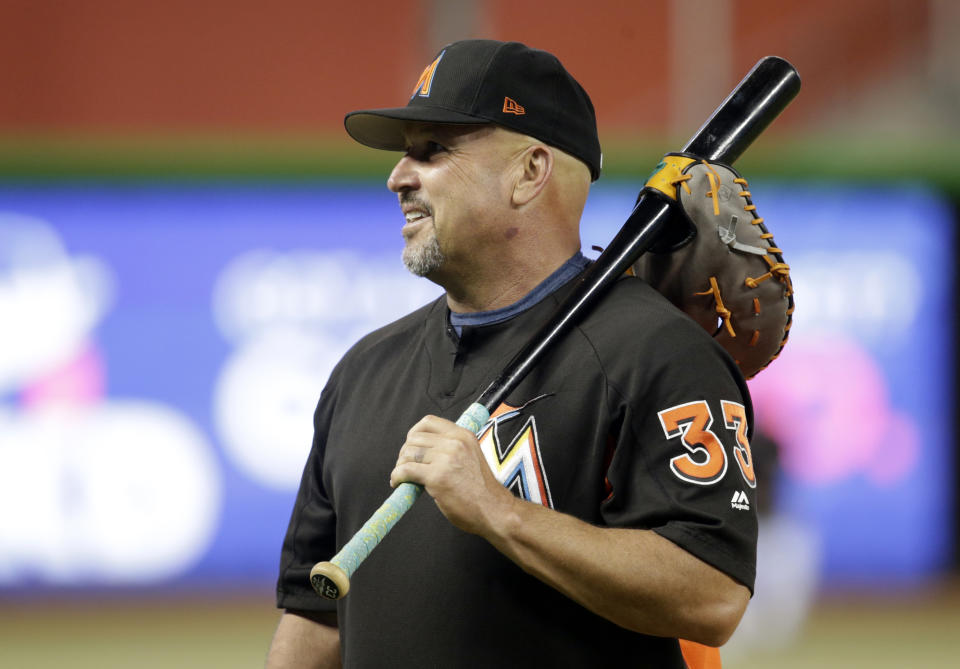 Fredi Gonzalez, current Marlins coach and former MLB manager, is determined to earn his college degree. (AP)
