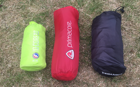 The Big Agnes Insulated Q-Core SLX Petite, left, is the smallest of our favourite camping air beds