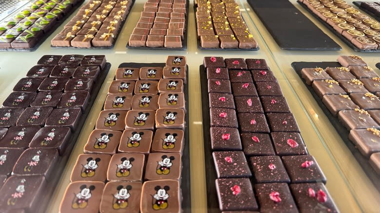 Chocolate squares at Disney Springs' Ganachery