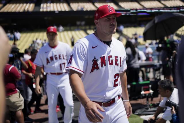 Mike Trout California Angels 1980's Home Baseball 