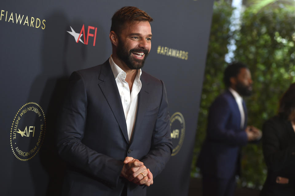 Ricky Martin llega a los Premios AFI 2019 en el hotel The Four Seasons el viernes 4 de enero de 2019 en Los Angeles. (Foto Jordan Strauss/Invision/AP)