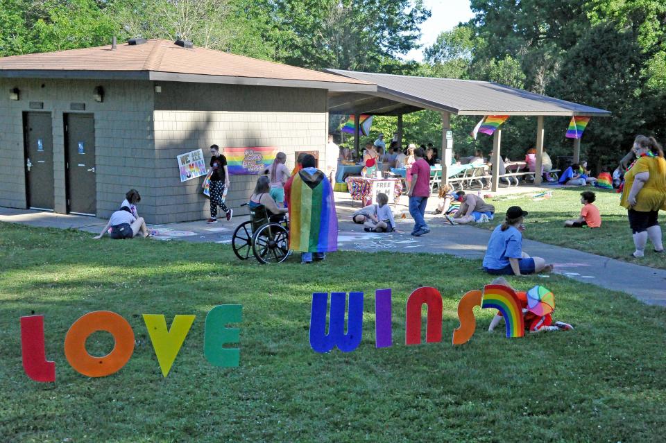 Love, acceptance and support were major themes of the Pride Rally.