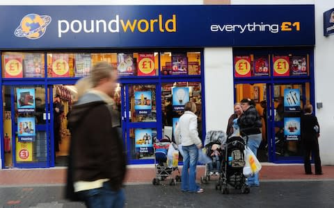 Shoppers outside Poundworld  - Credit: Anna Gowthorpe/PA