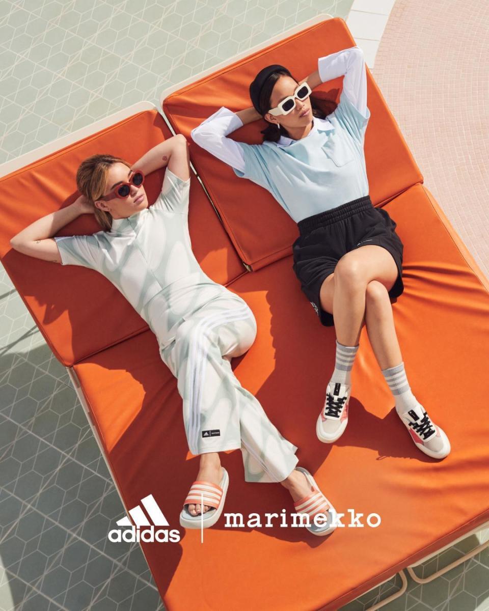 marimekko x adidas聯名限量產品將於3月中在台灣adidas發售。（永三提供）