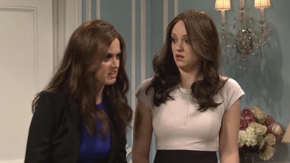 Katy Perry and Abby Elliott on SNL