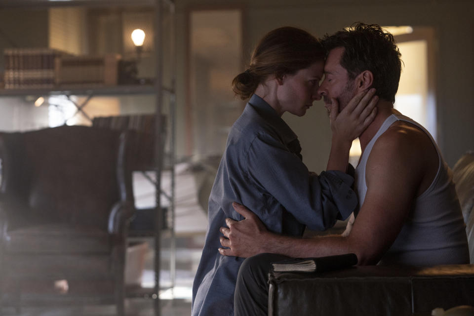 Hugh Jackman and Rebecca Ferguson in Reminiscence. (Photo: Warner Bros.)
