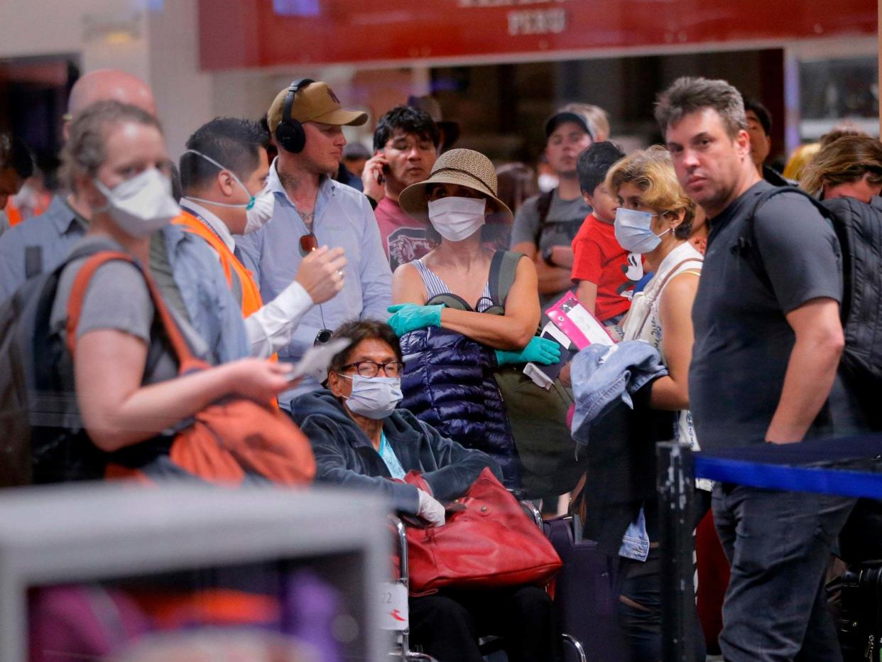 Travellers have been left stranded at Lima's airport: AFP/Getty