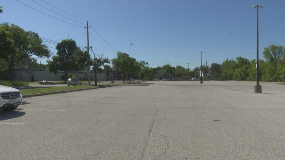 This parking lot on Caron Avenue is among eight sites earmarked by the City of Windsor for housing.