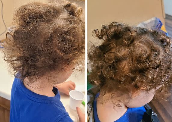 A leave-in curl conditioning spray