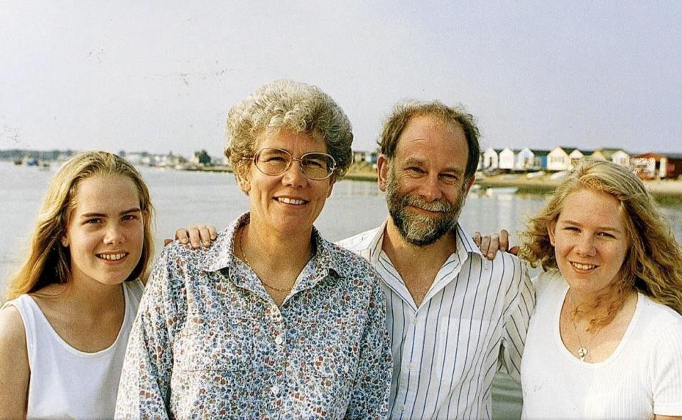 Diana Maddock with her first husband Bob and family - Solent News and Photo Agency