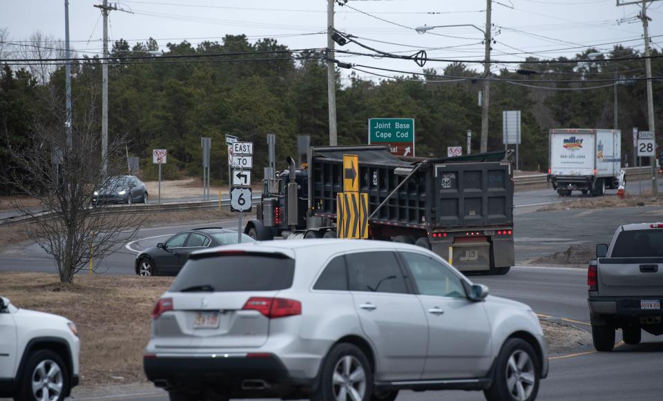 A 2014 Cape Cod Commission report identified the Bourne Rotary as a Barnstable County high-crash location using 2006 to 2008 state transportation data. The busy rotary, photographed on Tuesday, will receive a $1.8 million upgrade by the state Department of Transportation.