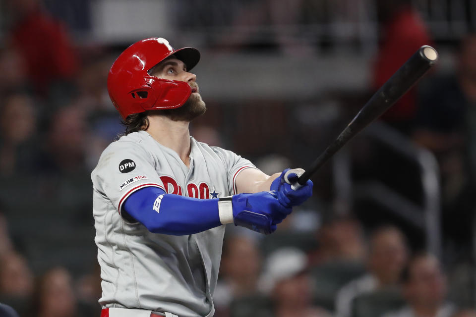 Being right in the Buckeyes’ back yard, Bryce Harper couldn’t help but celebrate their 76-5 win against Miami (Ohio) on Saturday night.