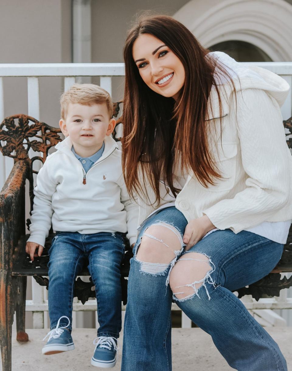 Jenna King-Shepherd with her son Barron.