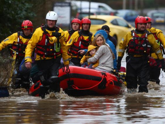 Recovery efforts are underway in south Wales following widespread flooding (Getty)