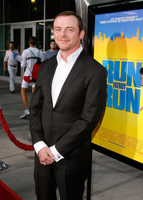 Simon Pegg at the Los Angeles premiere of Picturehouse's Run, Fat Boy, Run