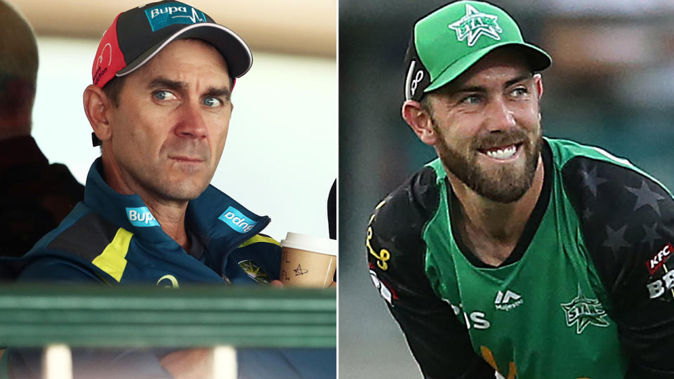 Justin Langer is fuming over the Glenn Maxwell rumours. Image: Getty