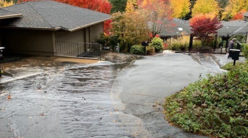 A broken water main in November 2023 significantly damaged the Lake Oswego house of Gary Vuchinich and his wife. (Courtesy: Gary Vuchinich)