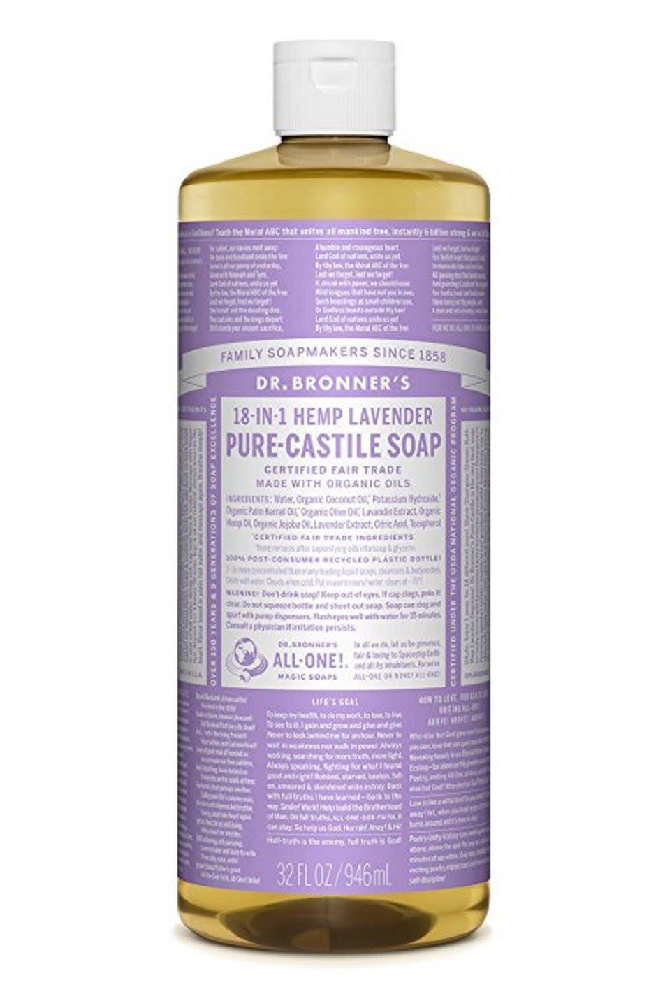 Dr. Bronner’s Lavender Pure-Castile Liquid Soap