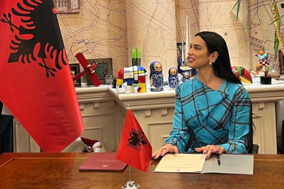 Dua Lipa is granted citizenship of Albania (Instagram / Dua Lipa )
