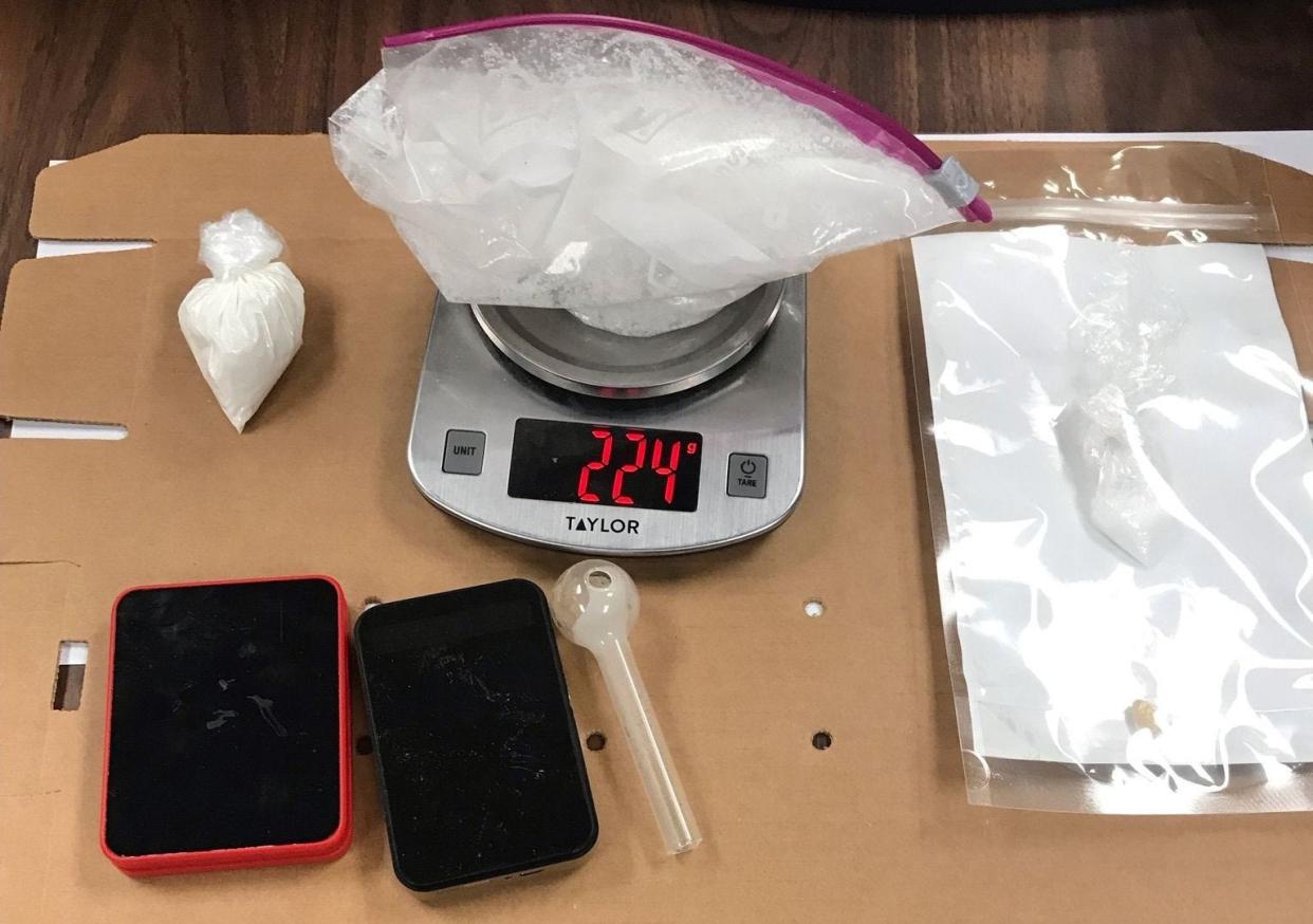 Drugs and paraphernalia seized by the Ross County Sheriff's Office on February 25, 2023