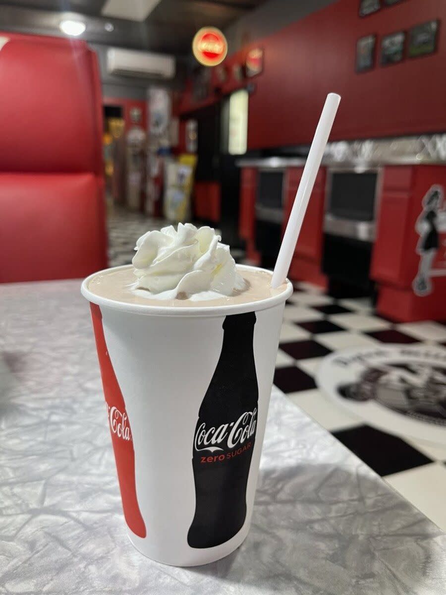 Chocolate Shake, Dutch Mill Cafe, Tillamook, Oregon