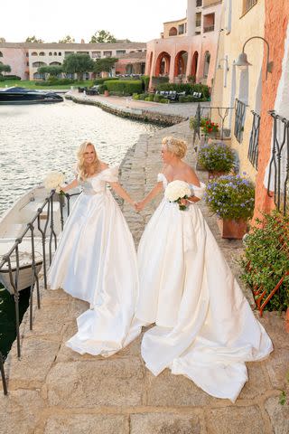 <p>@rossini_photography</p> Rebel Wilson and Ramona Agruma on their wedding day on Saturday, September 28th in Sardinia, Italy.