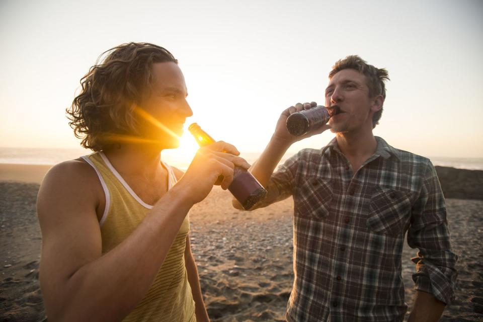 dudes drinking beers bro