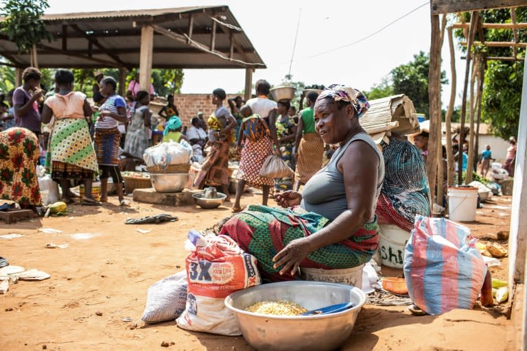 No money changes hands at the Togoville barter market -- traders, fisherfolk and farmers exchange their produce