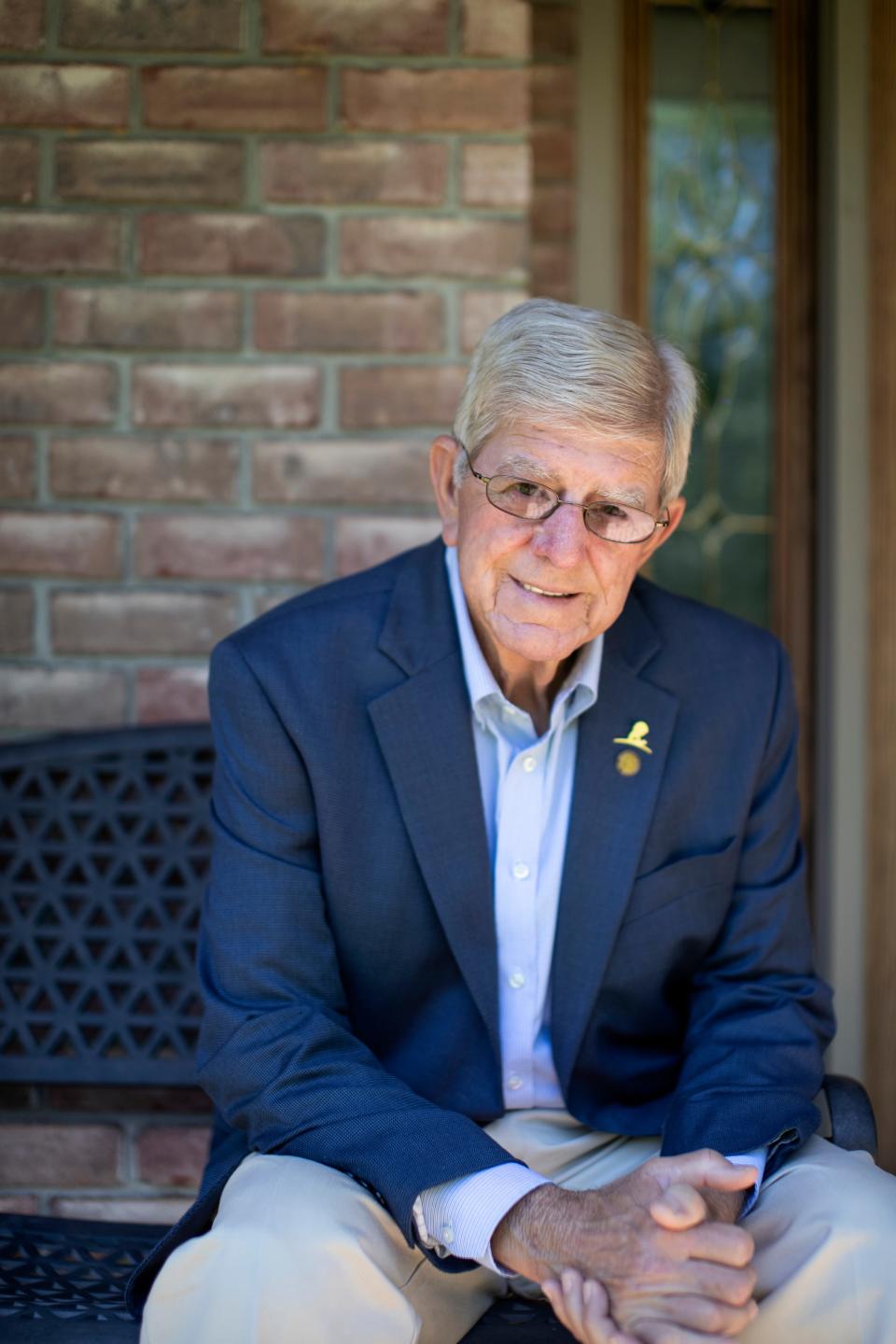 St. Jude patient number 17, Dwight Tosh, poses for photos at his home in Jonesboro, Ark. on Friday, June 12, 2020. 