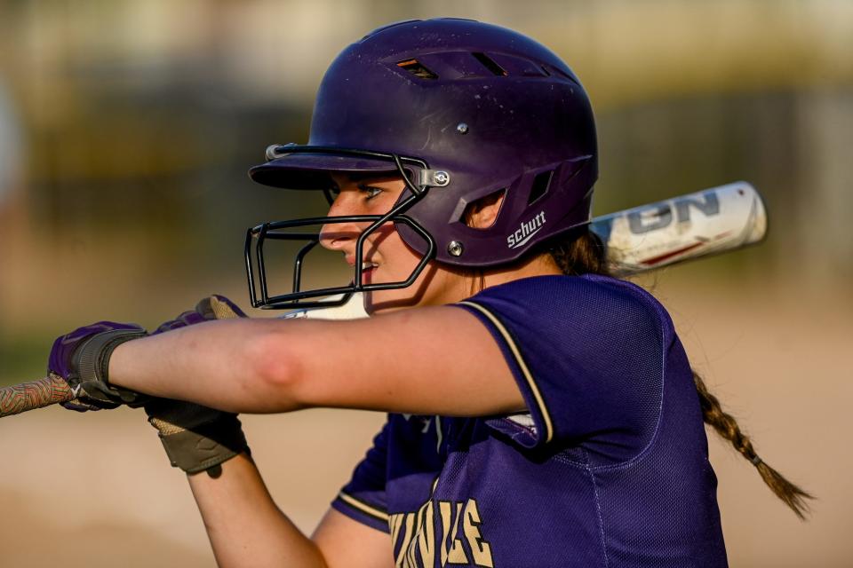 Fowlerville's Tori Briggs went 9-for-11 with five doubles and six RBI in the Portland Invitational.