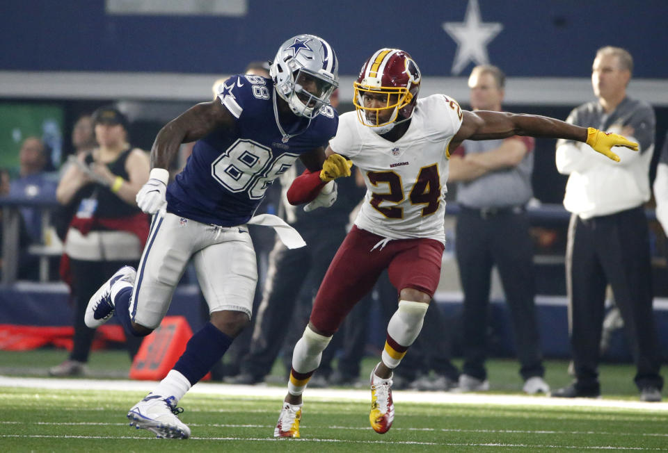 Dez Bryant vs. Josh Norman would make for some spirited practices for Washington. (AP) 