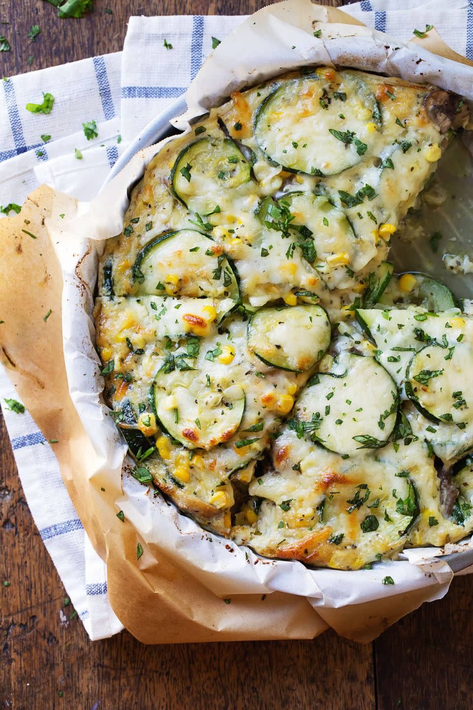 Sweet Corn and Zucchini Pie