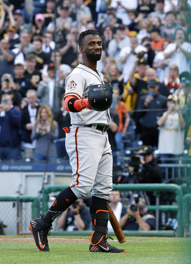 Andrew McCutchen delivers two hits, receives standing ovation in first home  game with Pirates since 2017 